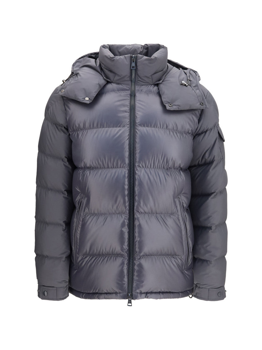 Grey Quilted Down Jacket 1