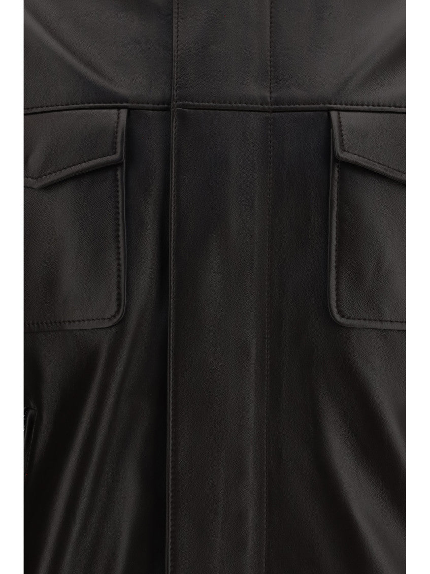 Dark Brown Bomber Jacket 3