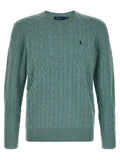 Green Knitted Crew Neck Sweater 1