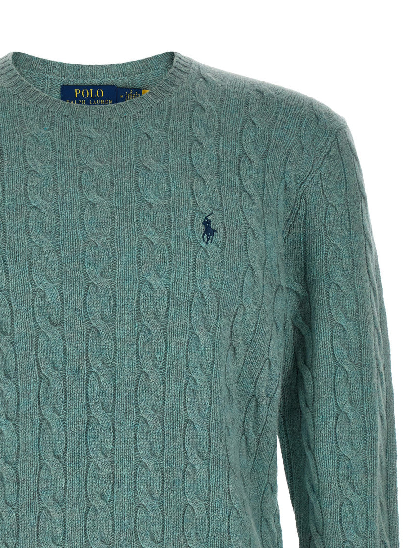Green Knitted Crew Neck Sweater 3