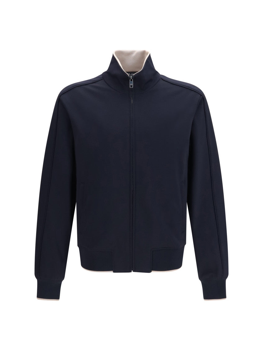 Blue Zip-Up Sweatshirt 1