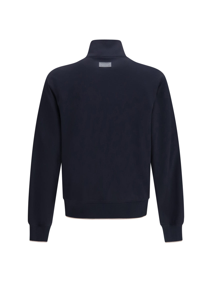 Blue Zip-Up Sweatshirt 2