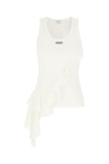 Ivory Solid Round Neck Top 1
