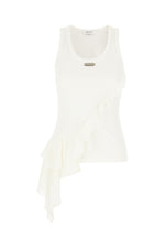 Ivory Solid Round Neck Top 1