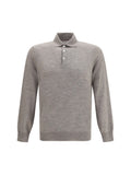 Grey Regular Polo Sweater 1
