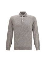 Grey Regular Polo Sweater 1