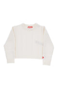 Girls White Knitted Sweater 1