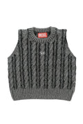 Girls Grey Knitted Sweater 1
