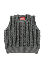 Girls Grey Knitted Sweater 1