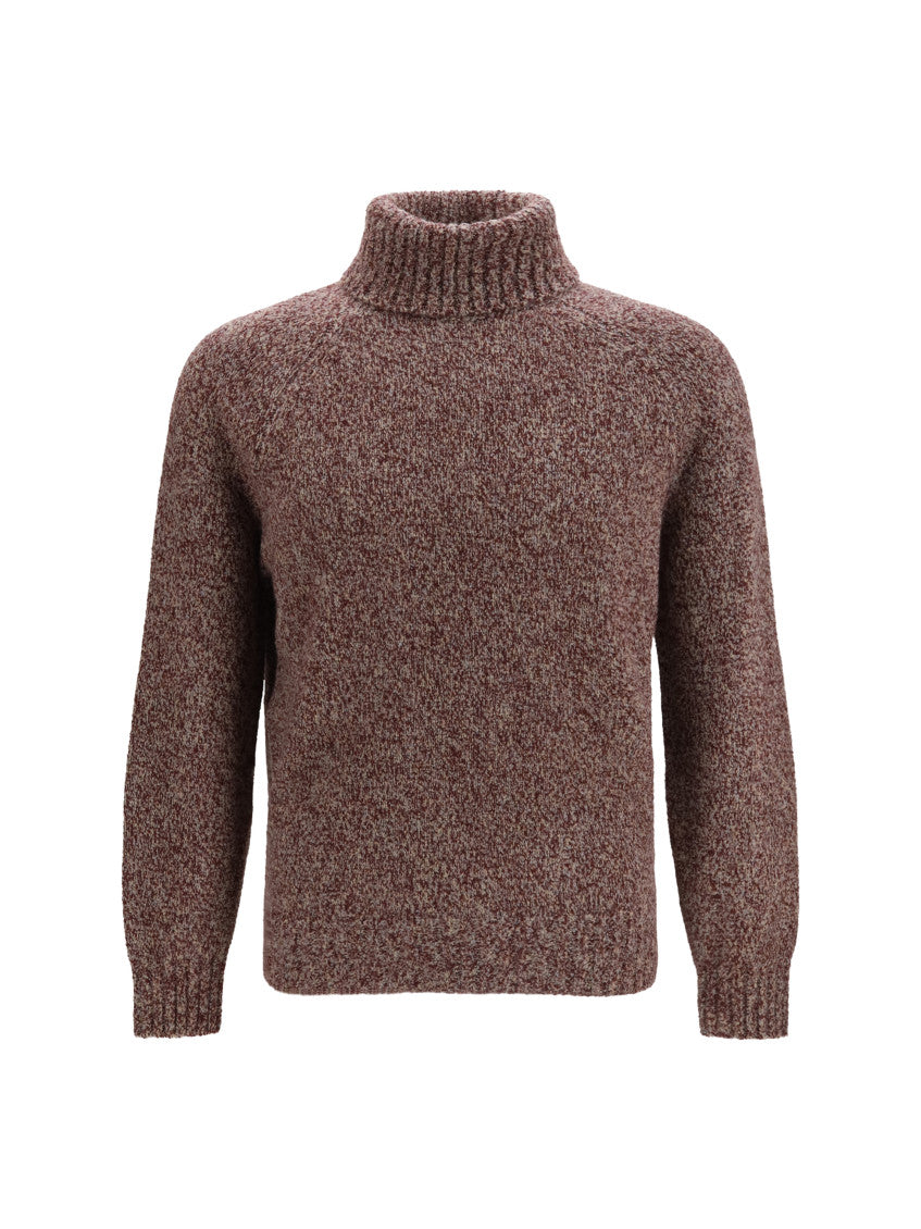 Dark Brown Knitted Sweater 1
