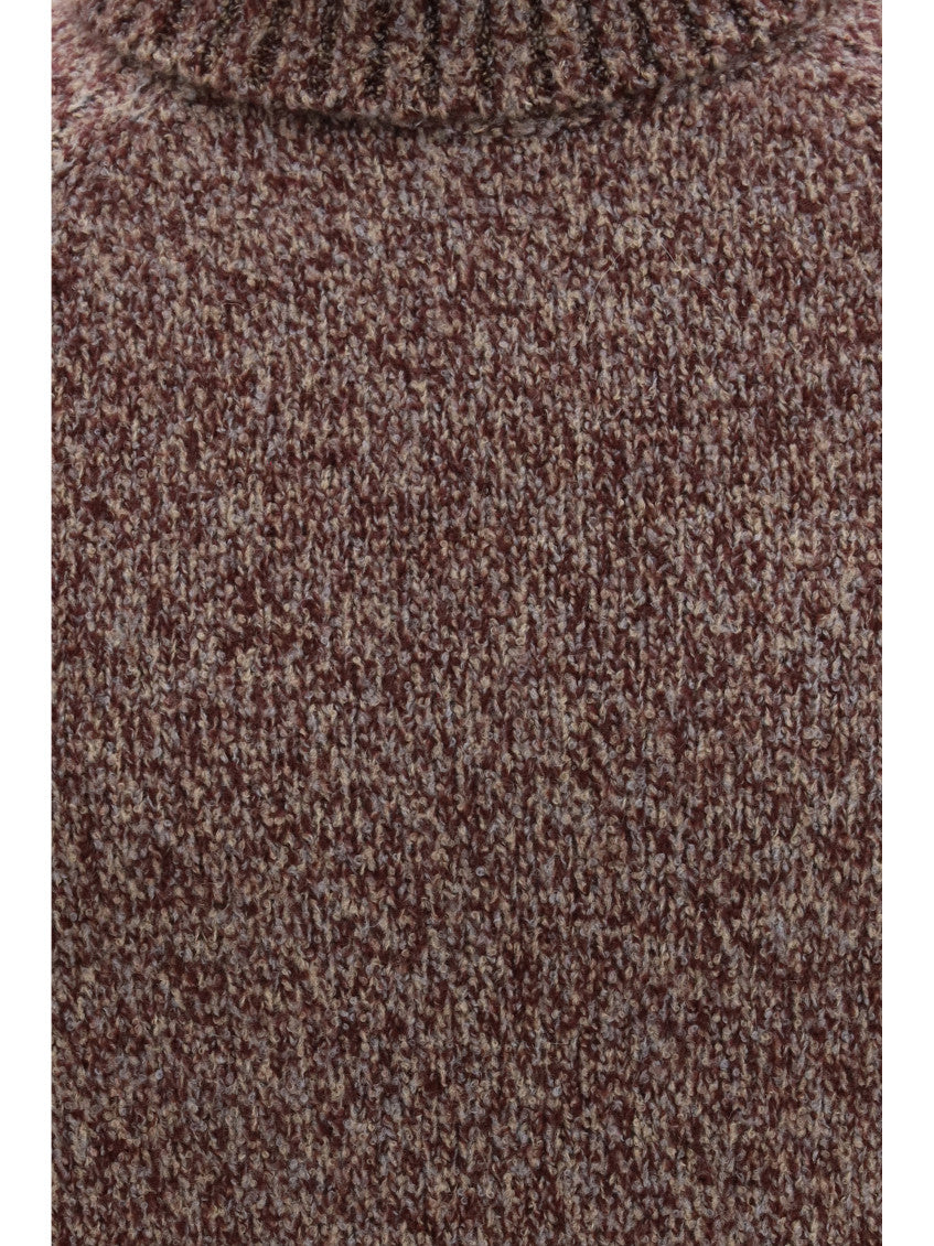 Dark Brown Knitted Sweater 3