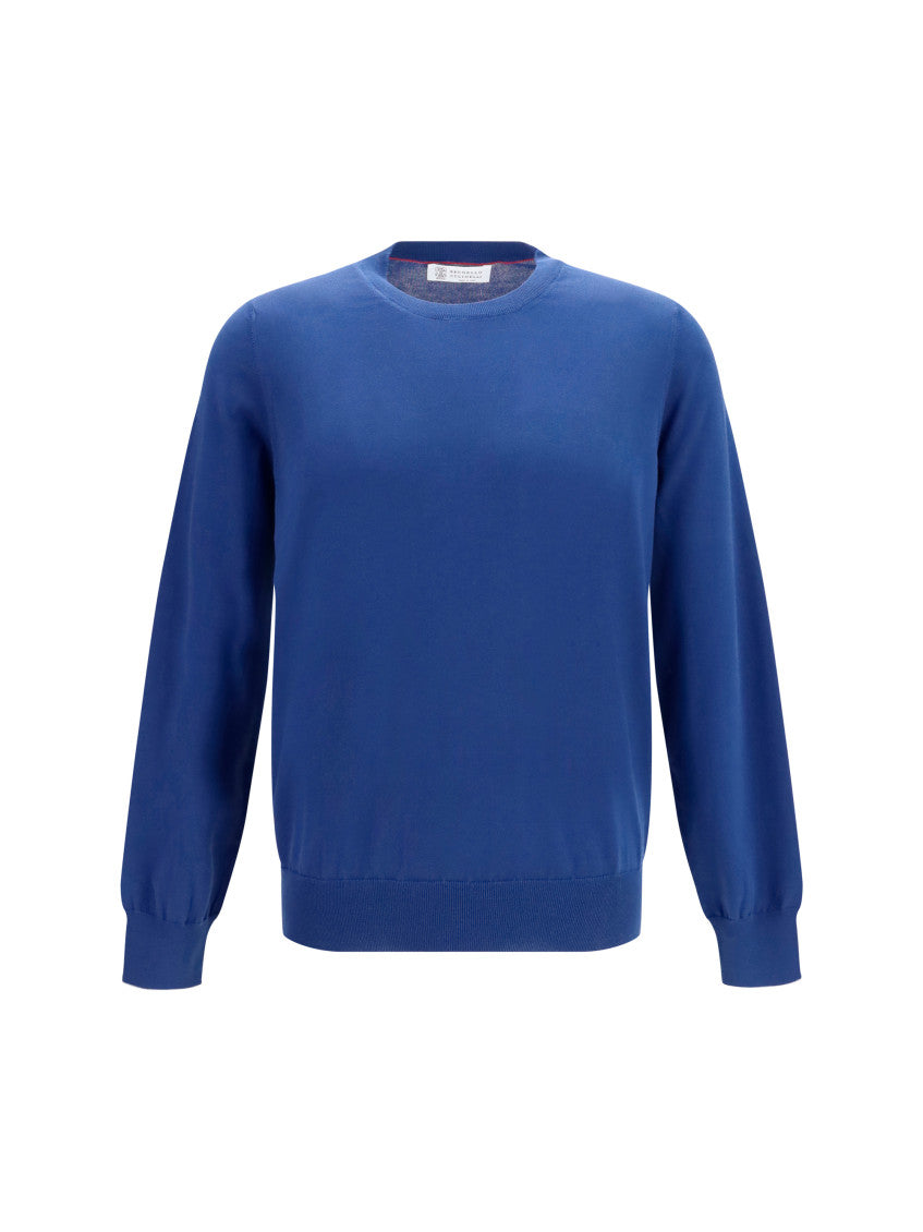 Blue Crew Neck Sweater 1