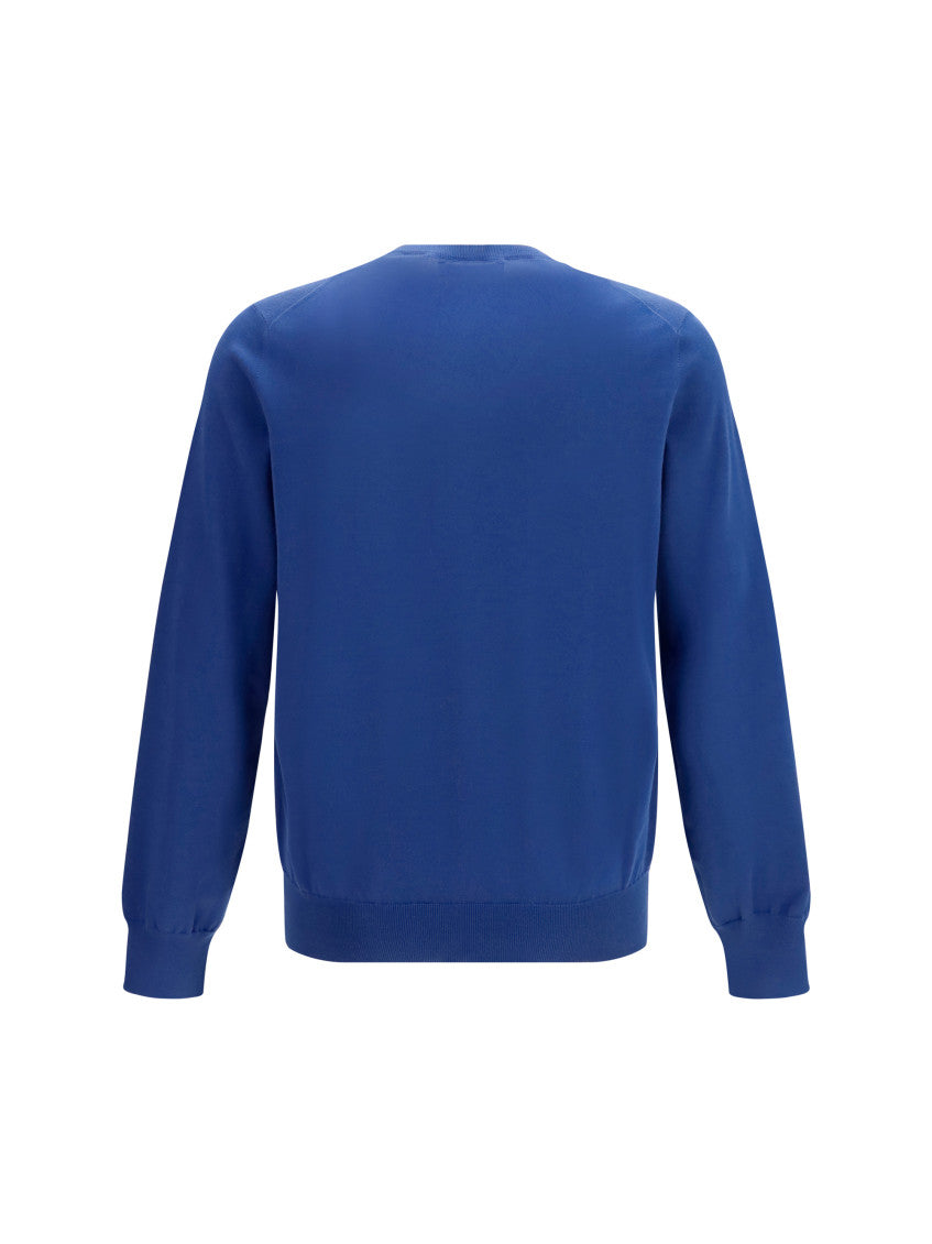Blue Crew Neck Sweater 2