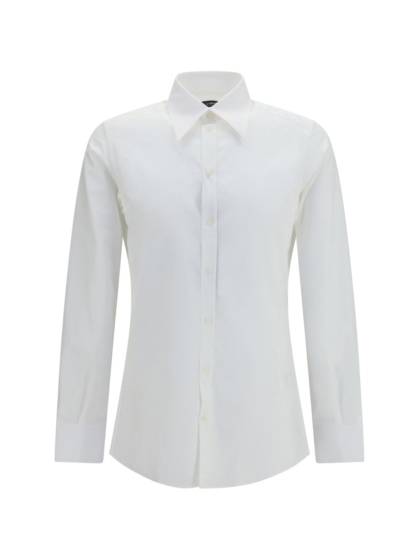White Tailored Solid Shirt 1