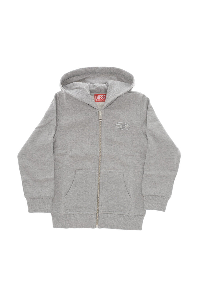 Boys Grey Logo Hoodie 1