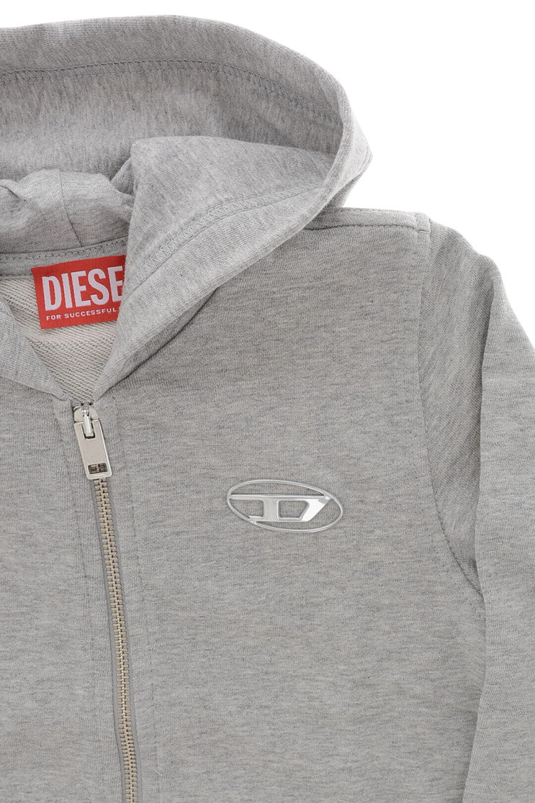 Boys Grey Logo Hoodie 3