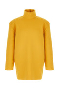 Yellow Solid Turtle Neck Sweater 1