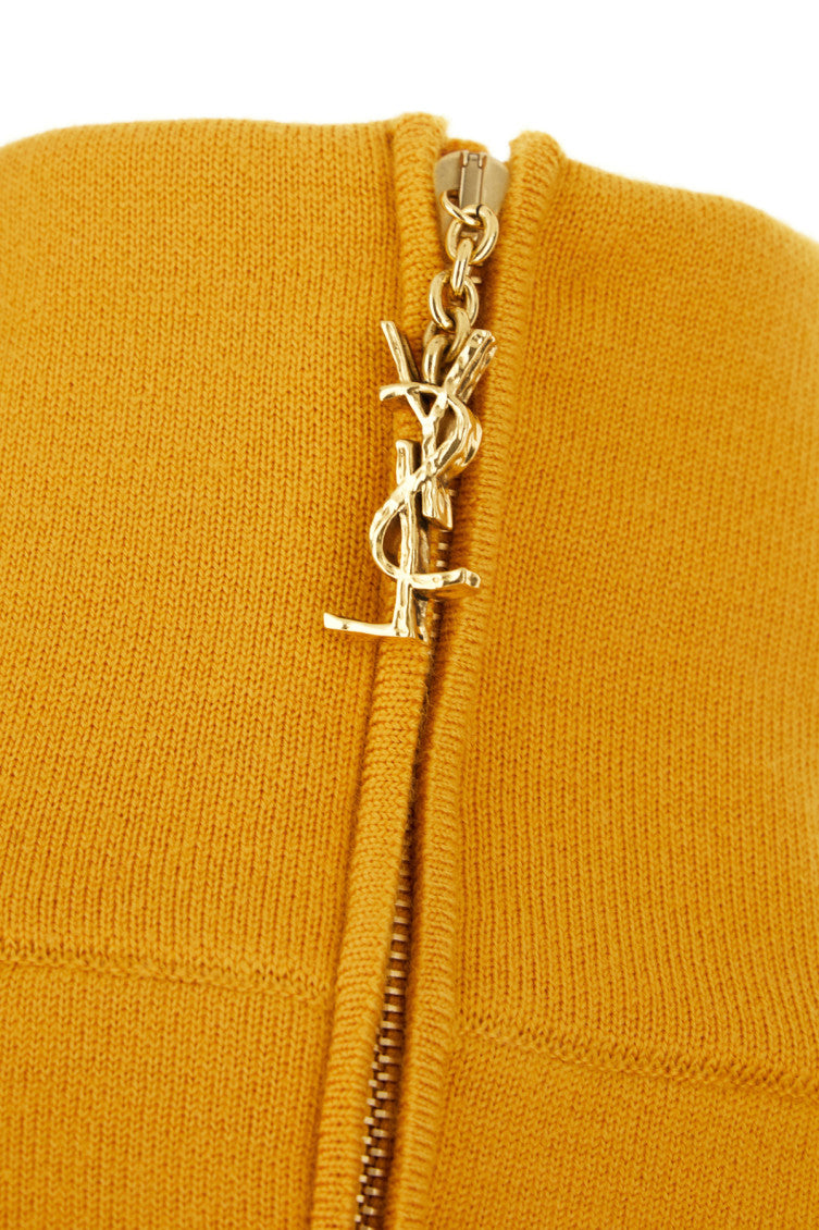 Yellow Solid Turtle Neck Sweater 3