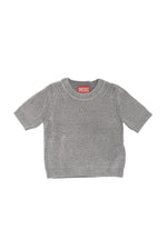Girls Grey Knitted Sweater 1
