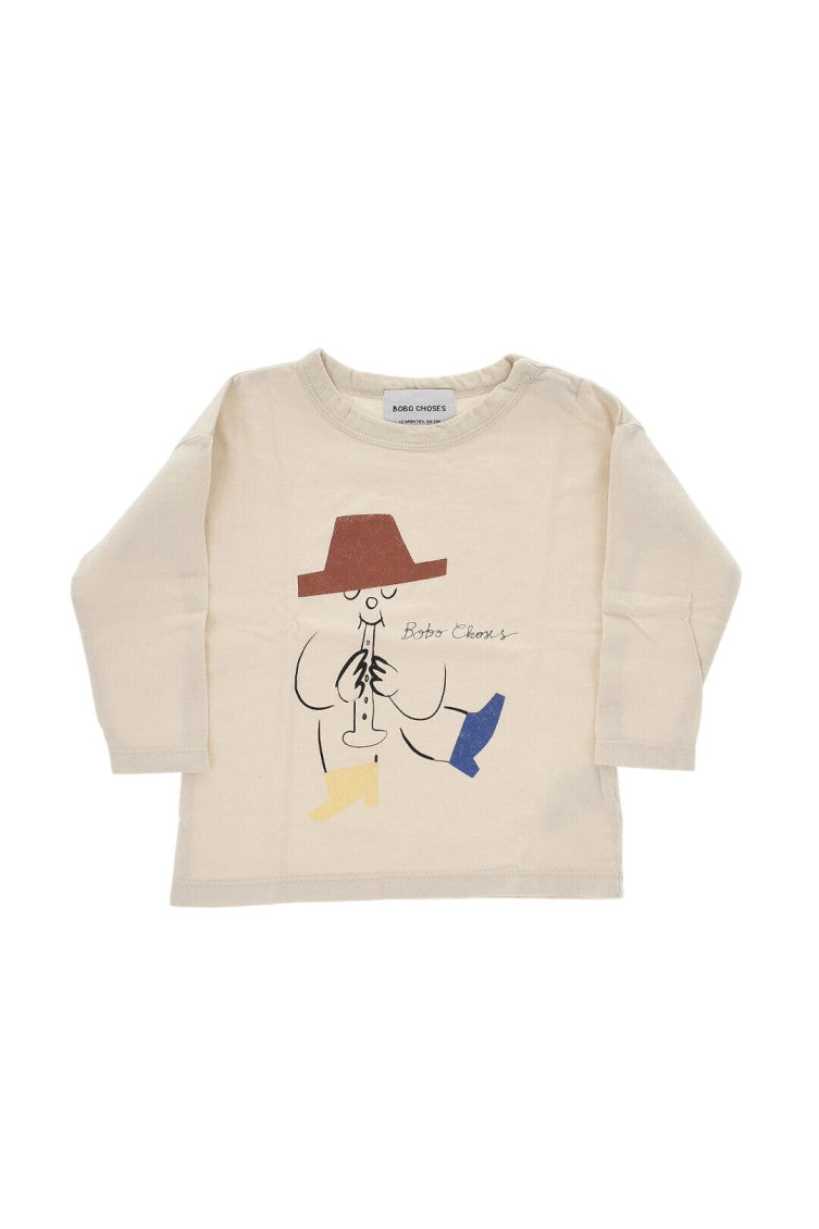 Babies Beige Graphic T-Shirt 1