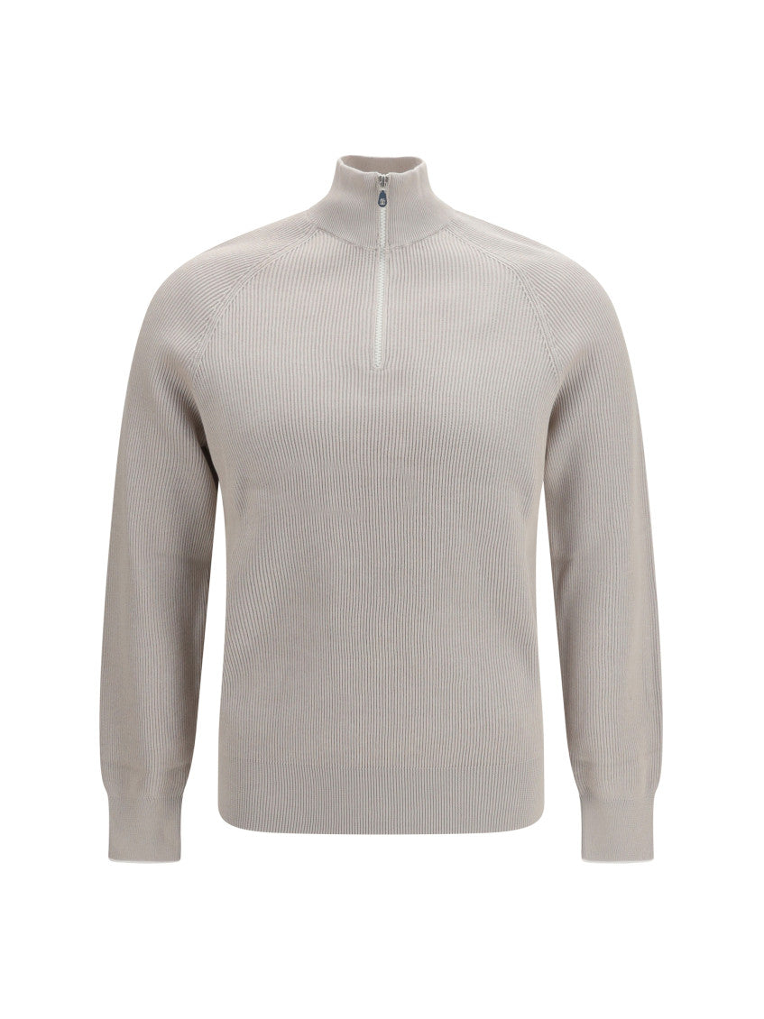 Light Grey Knitted Sweater 1