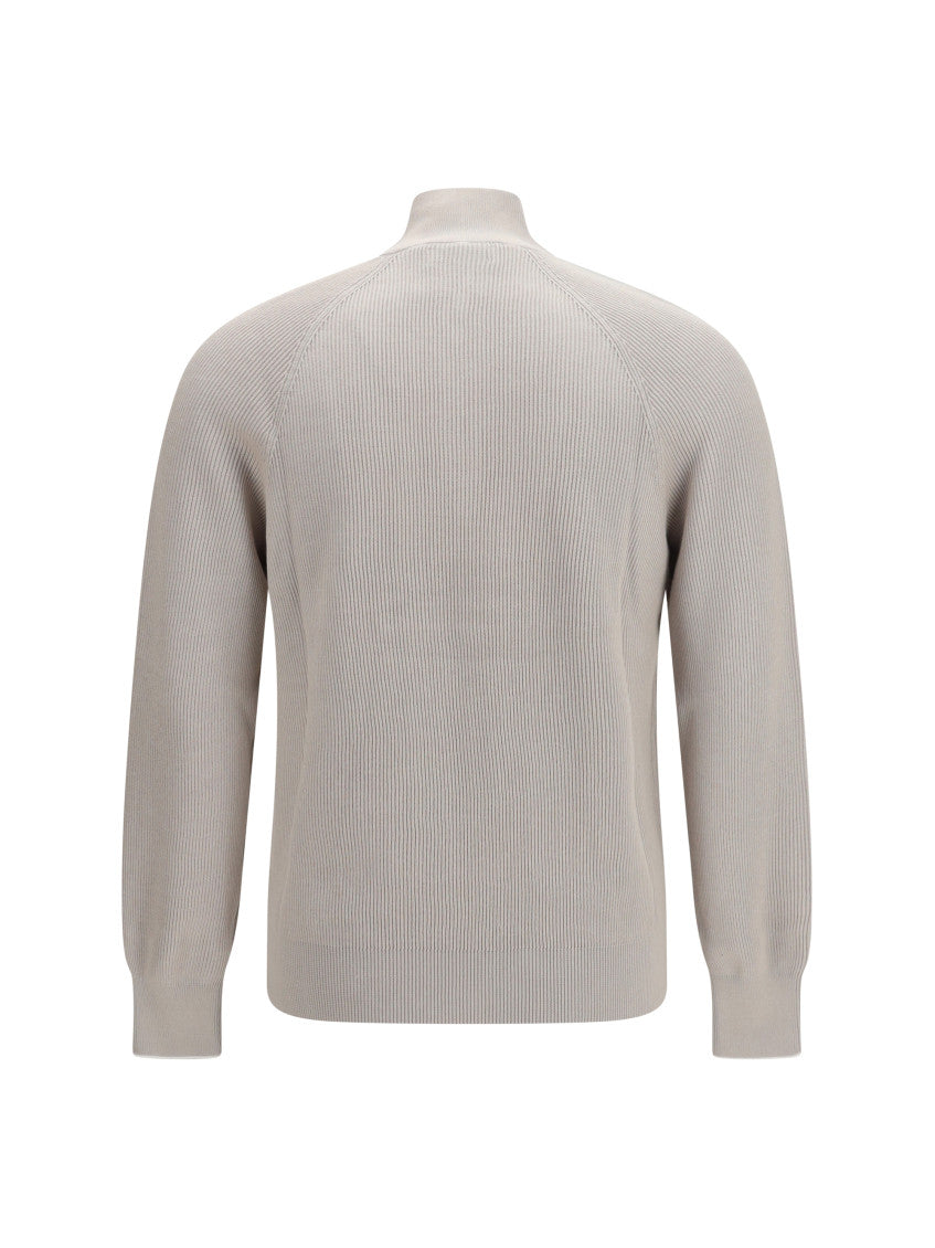 Light Grey Knitted Sweater 2