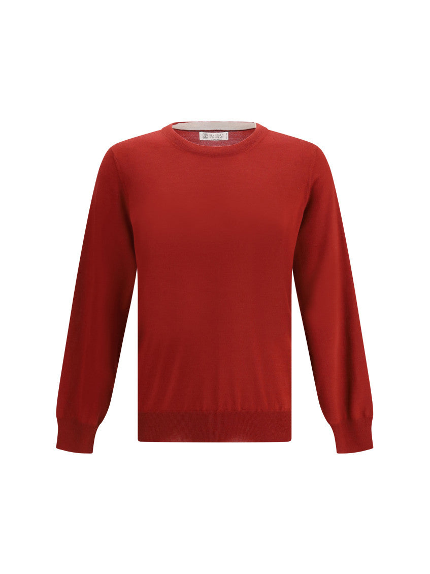 Red Crew Neck Sweater 1
