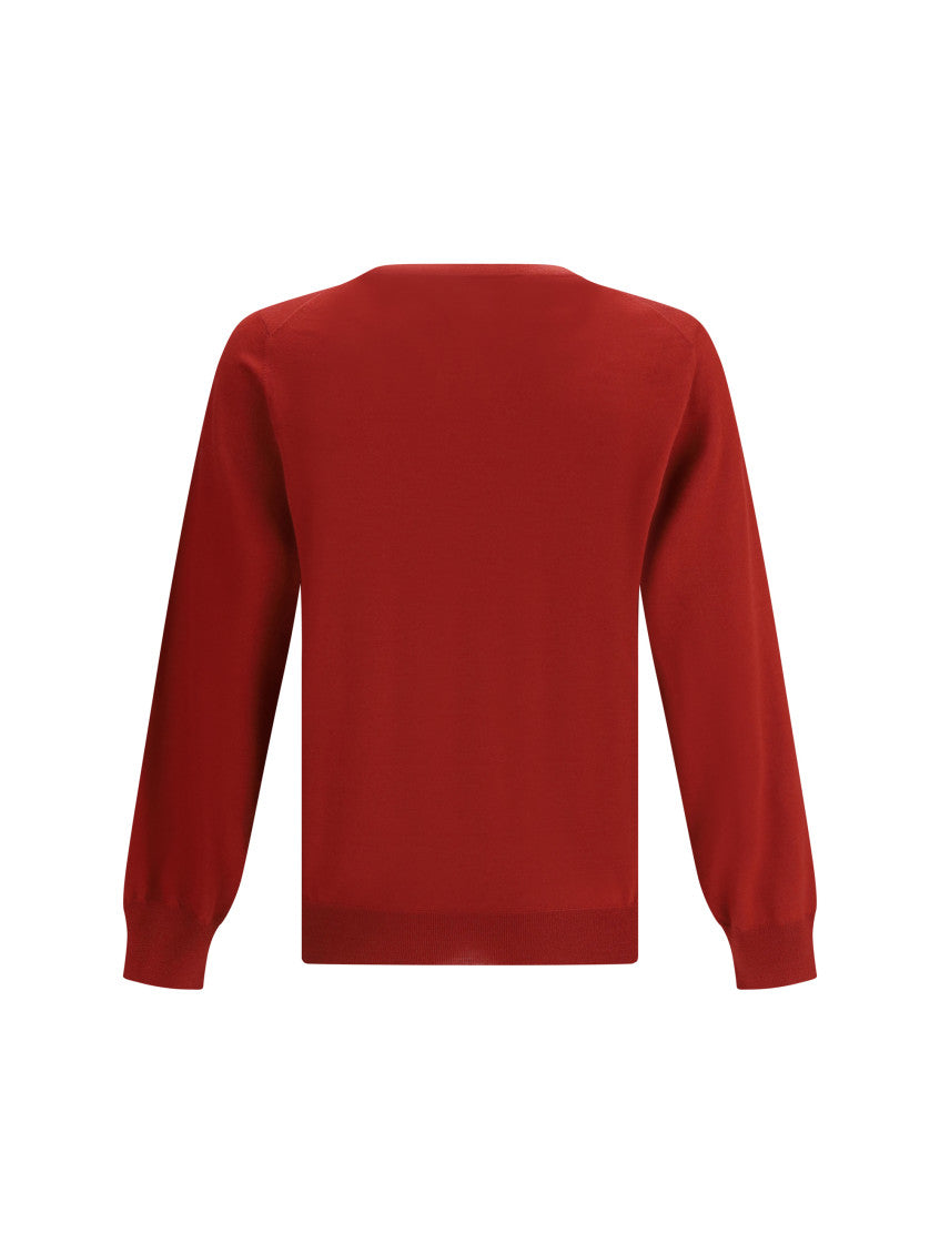 Red Crew Neck Sweater 2