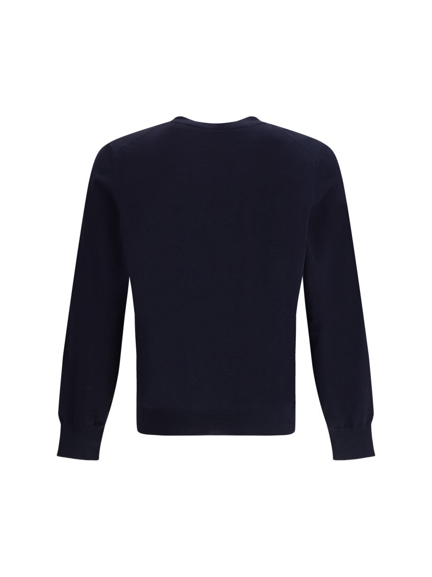 Navy Blue Crew Neck Sweater 2