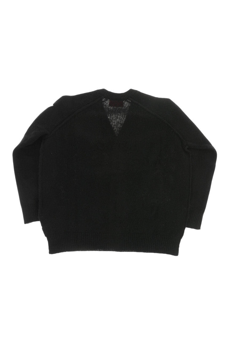 Girls Black Logo Cardigan 2