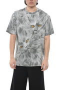 Grey Printed Crew Neck T-Shirt 1