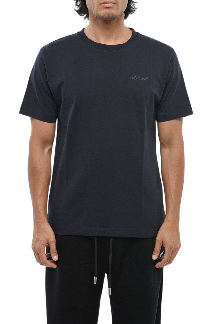 Dark Blue Crew Neck T-Shirt 1