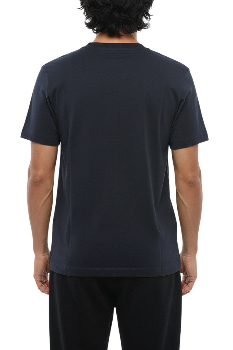 Dark Blue Crew Neck T-Shirt 2