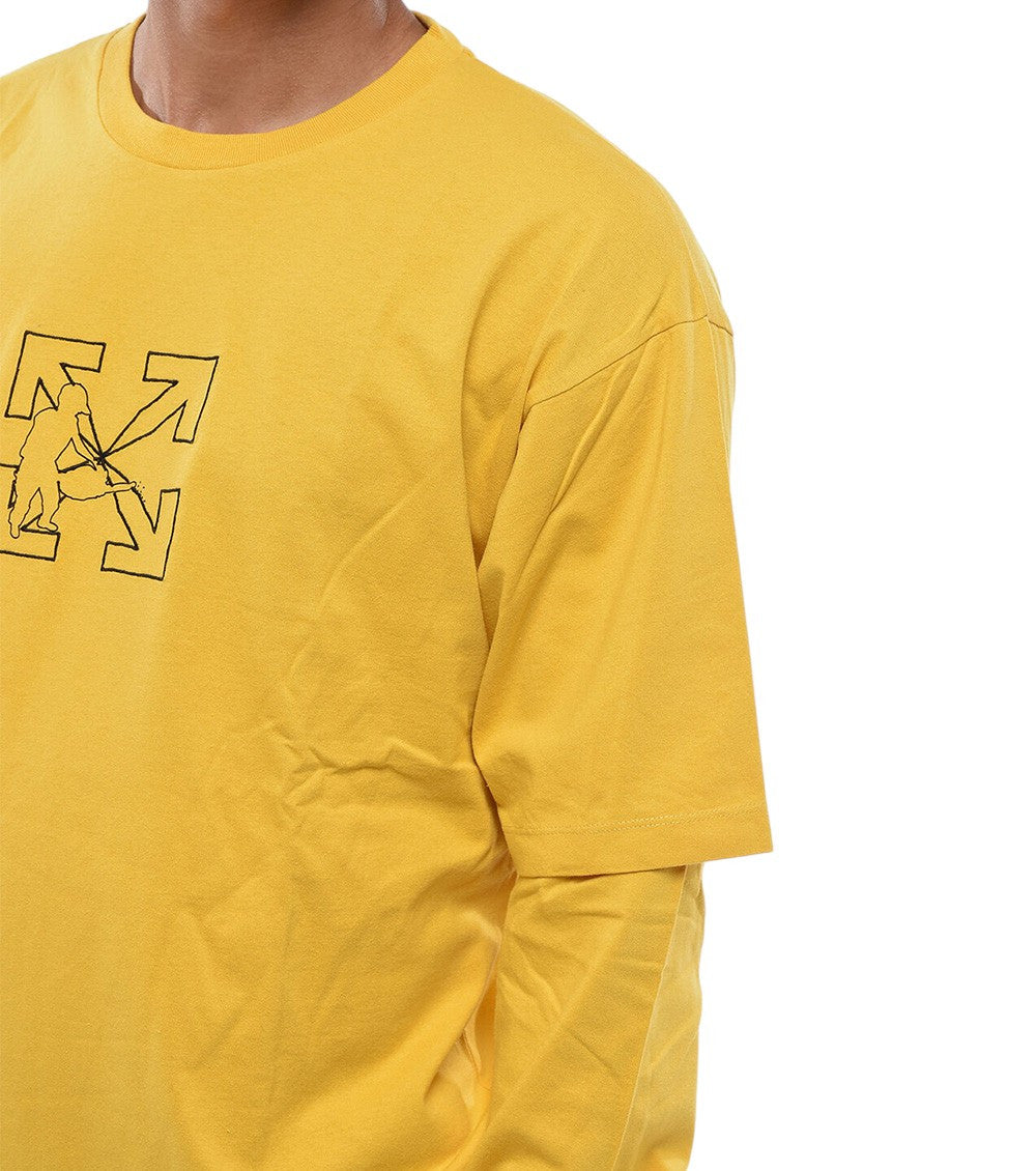 Yellow Relaxed Logo T-Shirt 3