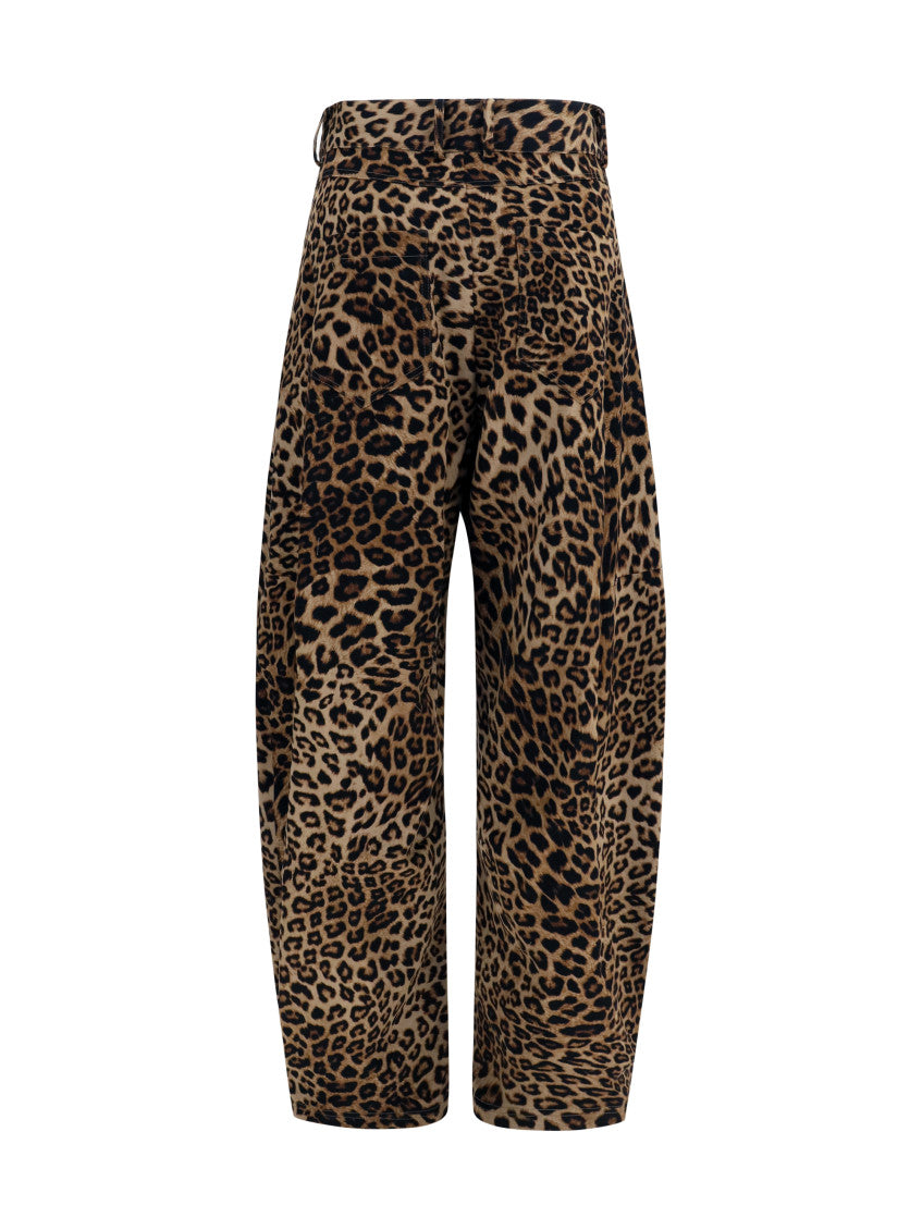 Brown Animal Print Pants 2