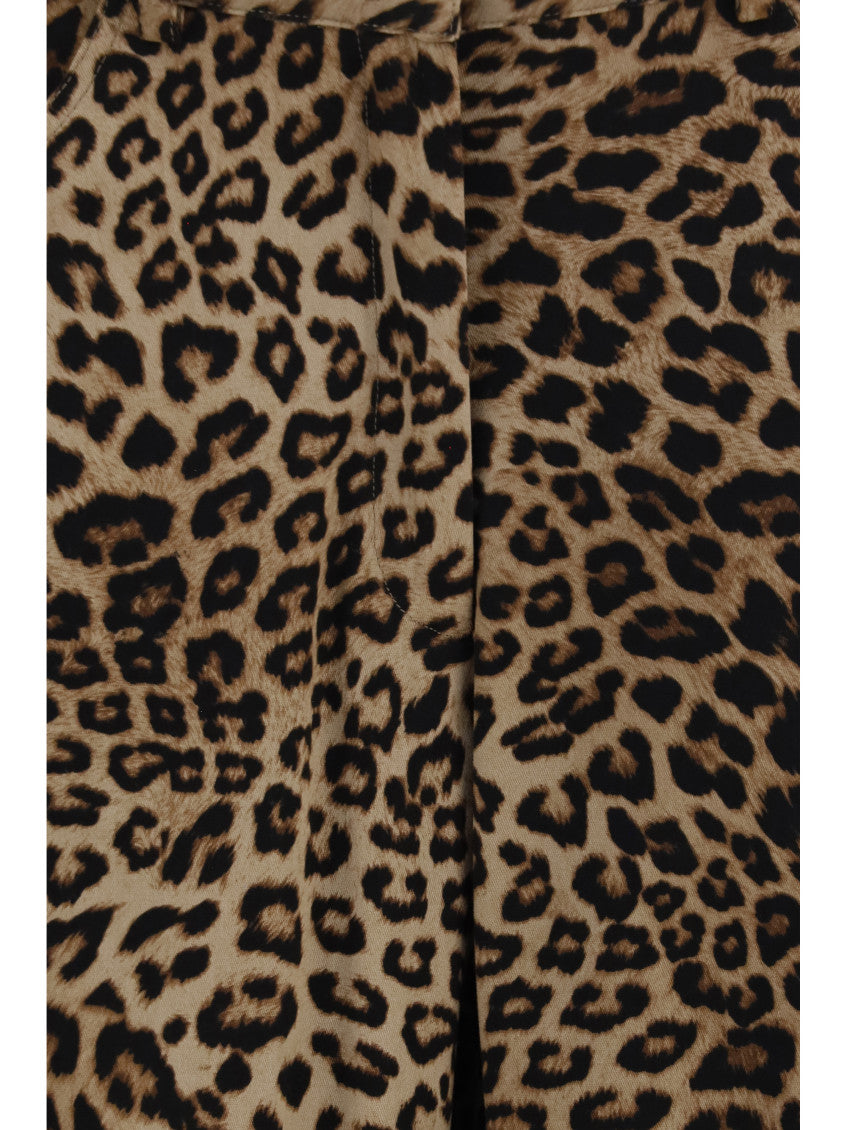 Brown Animal Print Pants 3