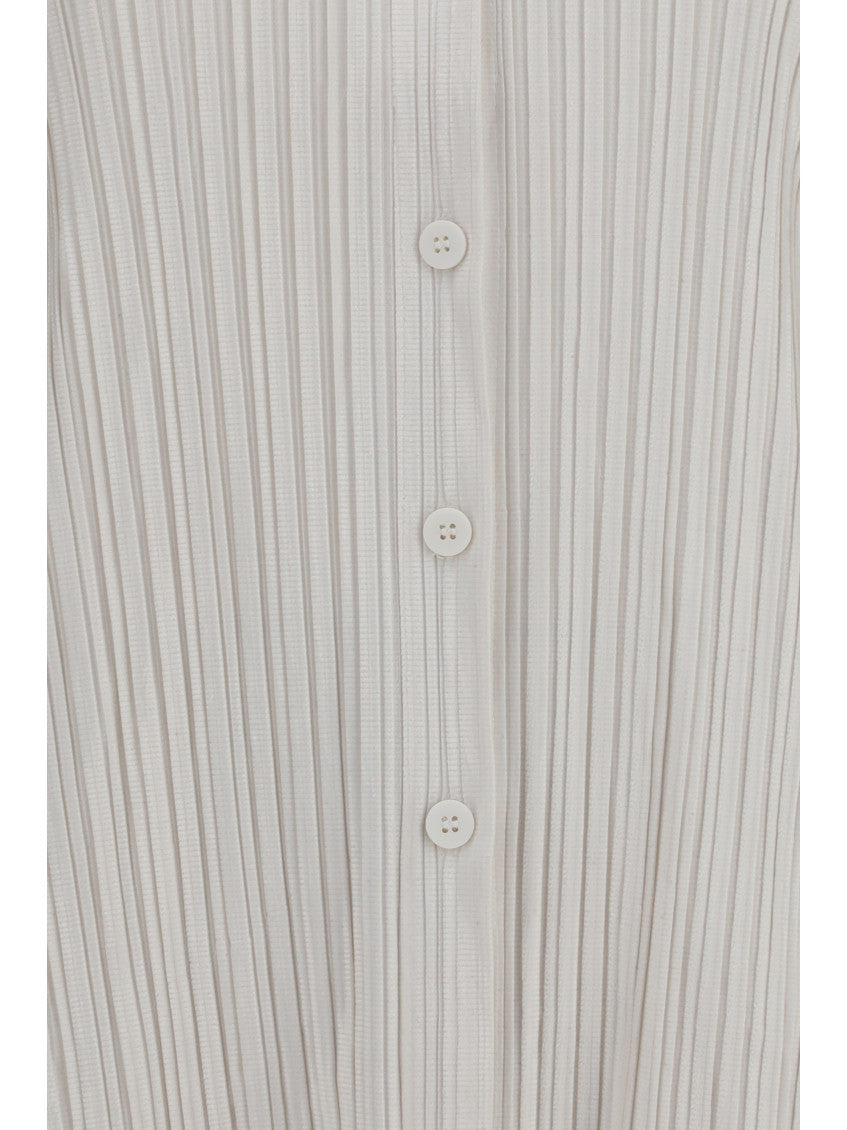 White Relaxed Stripes Shirt 3