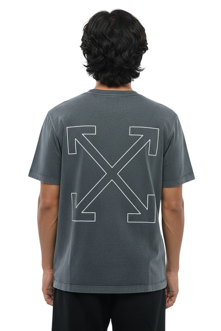 Dark Grey Crew Neck T-Shirt 2