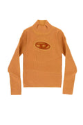 Girls Orange Knitted Sweater 1