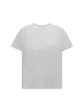 White Solid Crew Neck T-Shirt 1