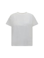 White Solid Crew Neck T-Shirt 1