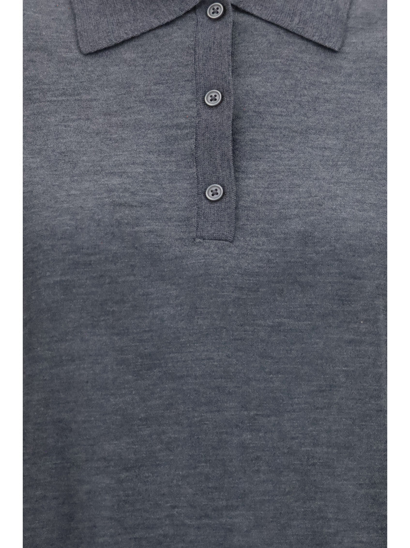 Grey Solid Shirt Collar Polo 3