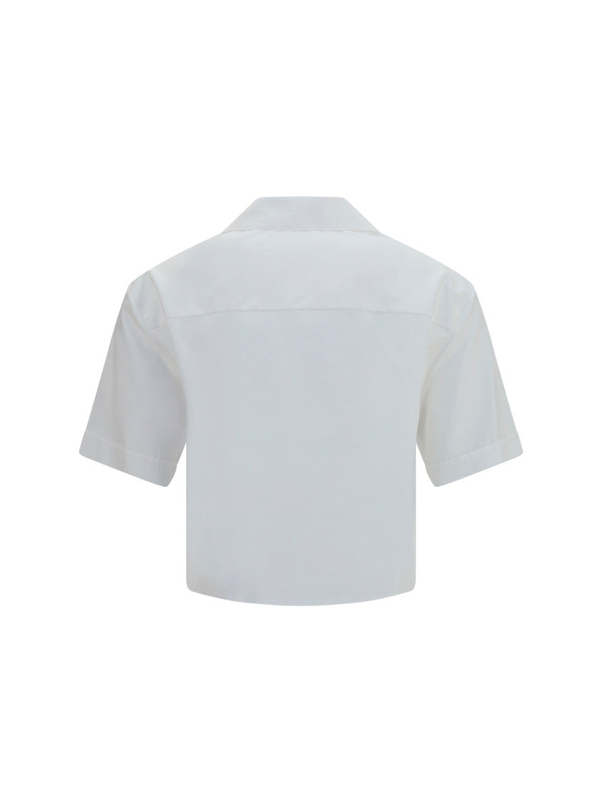 White Regular Embroidered Shirt 2