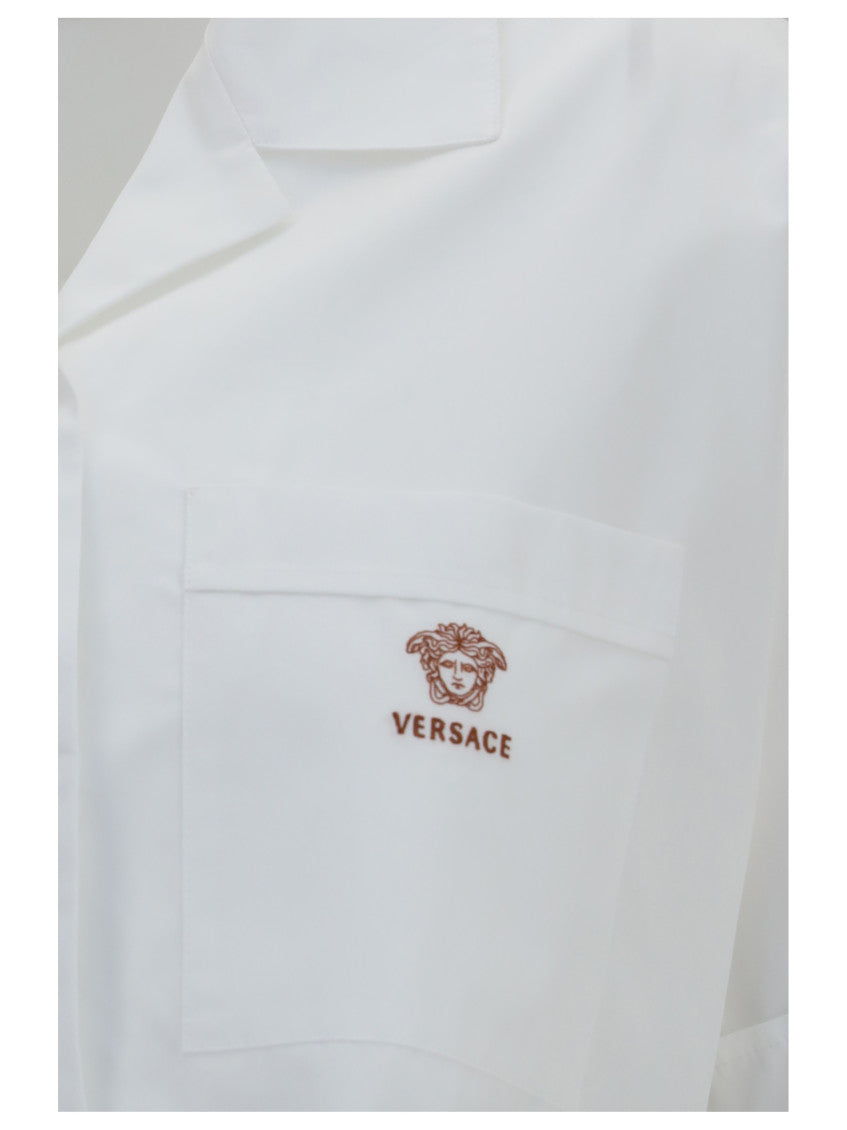 White Regular Embroidered Shirt 3