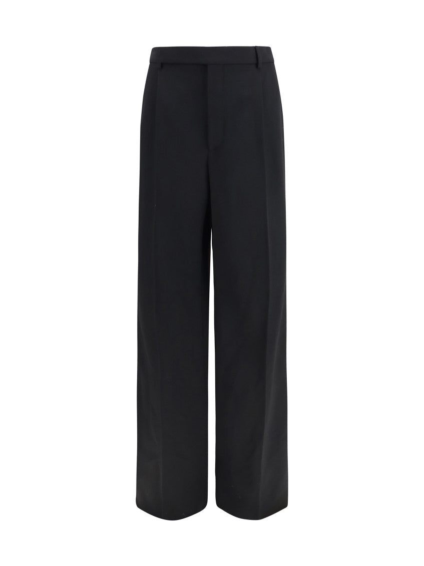 Black Tailored Pleated Pants 1
