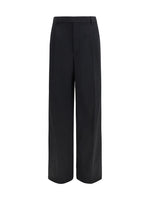 Black Tailored Pleated Pants 1
