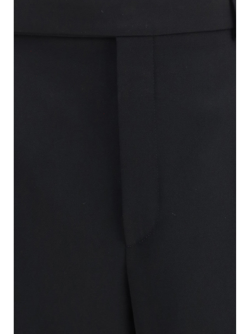 Black Tailored Pleated Pants 3