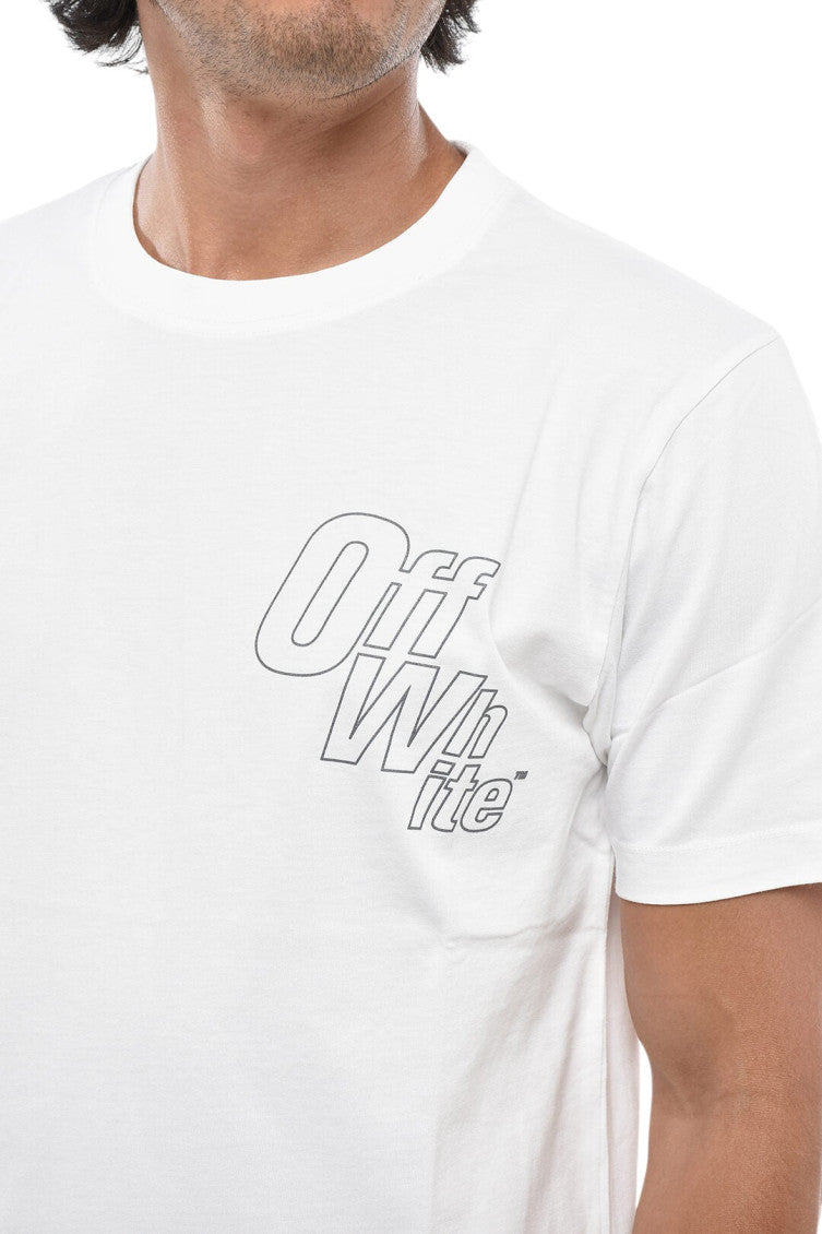 White Logo Crew Neck T-Shirt 3
