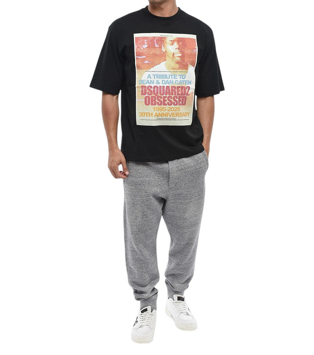 Black Regular Graphic T-Shirt 4