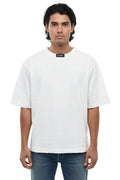 White Loose Crew Neck T-Shirt 1